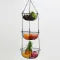 European Iron Fruit Basket Creative Three-layer